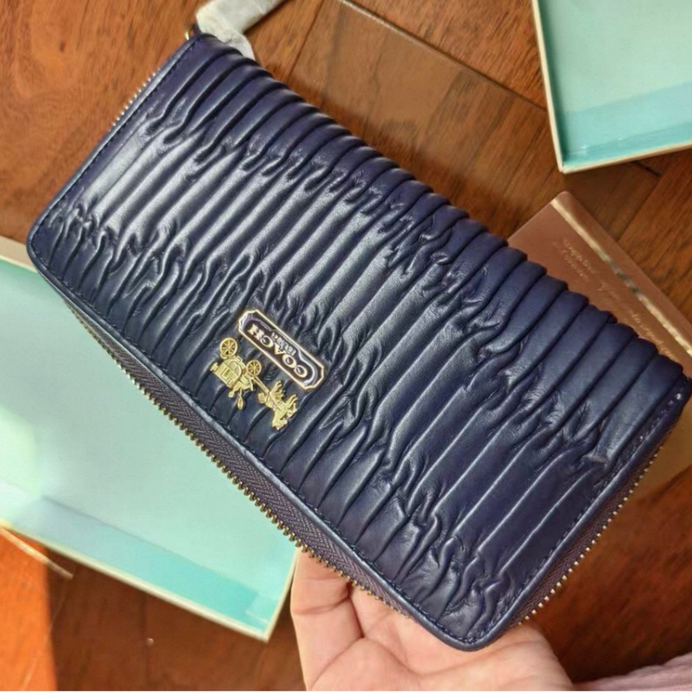 Coach Navy Blue Wallet